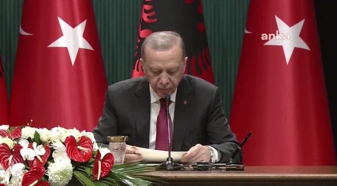 Cumhurbaşkanı Erdoğan ve Arnavutluk Başbakanı Rama Ortak Basın Toplantısı Düzenledi
