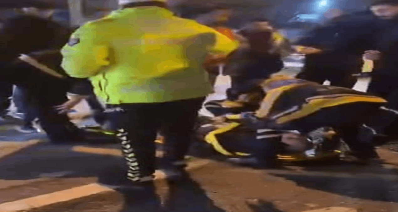 Bakırköy’de yolun karşına geçerken felaketi yaşadı